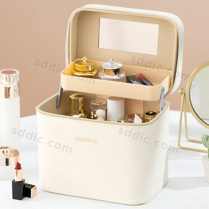 Custom Printed Portable PU Toiletry Bag Multi-functional Cosmetic Bag