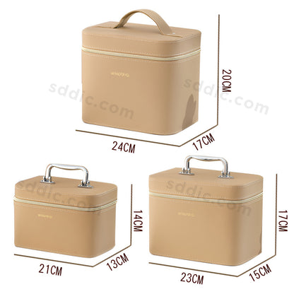 Custom Printed Portable PU Toiletry Bag Multi-functional Cosmetic Bag
