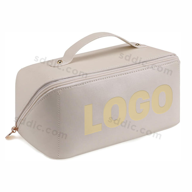 Custom Logo PU Toiletry Bag Portable Waterproof Travel Makeup Bags
