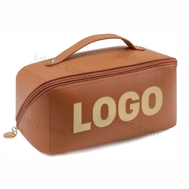 Custom Logo PU Toiletry Bag Portable Waterproof Travel Makeup Bags