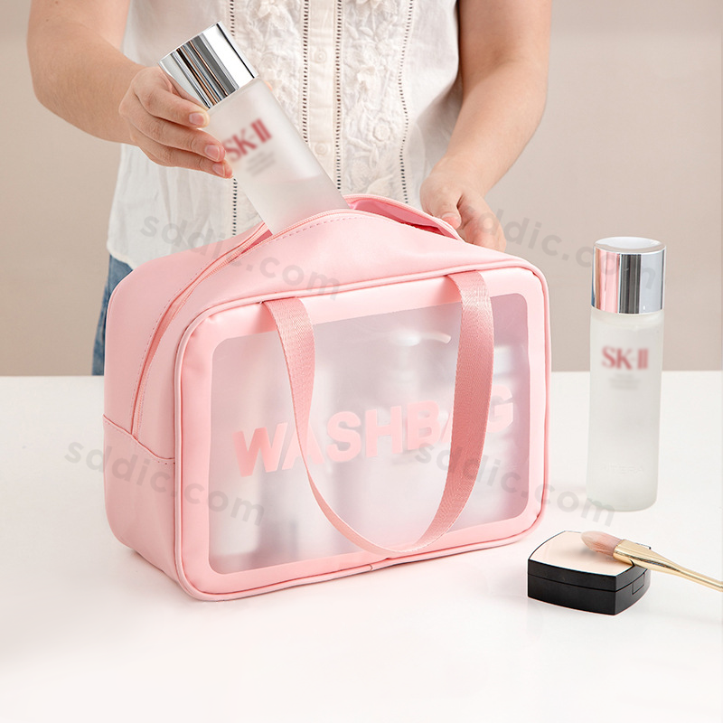 Custom PU Toiletry Bag Portable Travel Makeup Wash Bag Cosmetic Bags