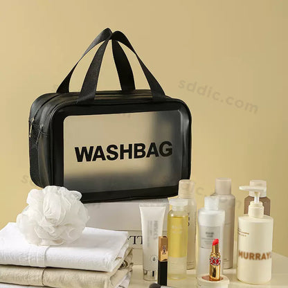 Custom PU Double-Layer Toiletry Bag Portable Wash Bag Cosmetic Bags
