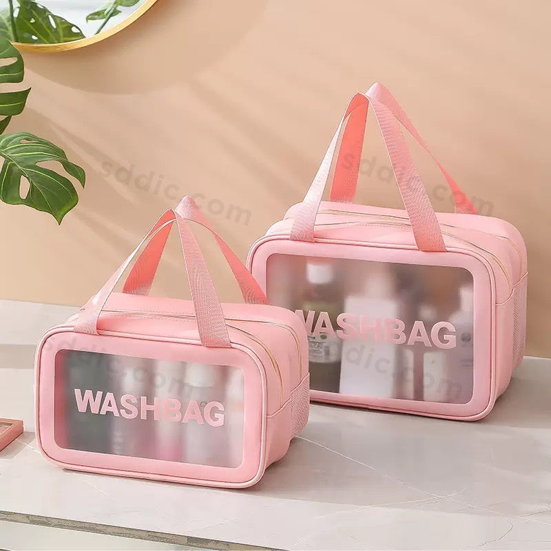 Custom PU Double-Layer Toiletry Bag Portable Wash Bag Cosmetic Bags