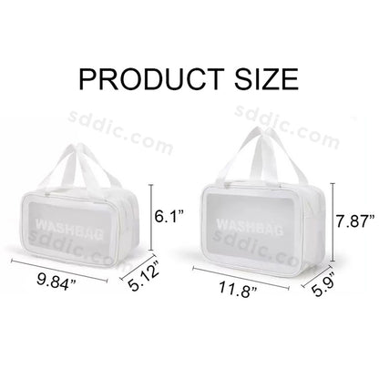 Custom PU Double-Layer Toiletry Bag Portable Wash Bag Cosmetic Bags