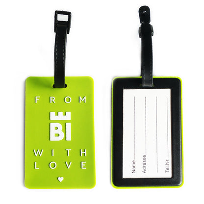 Custom 2D Silicone Luggage Tags with Logo Bag Tags For Travel