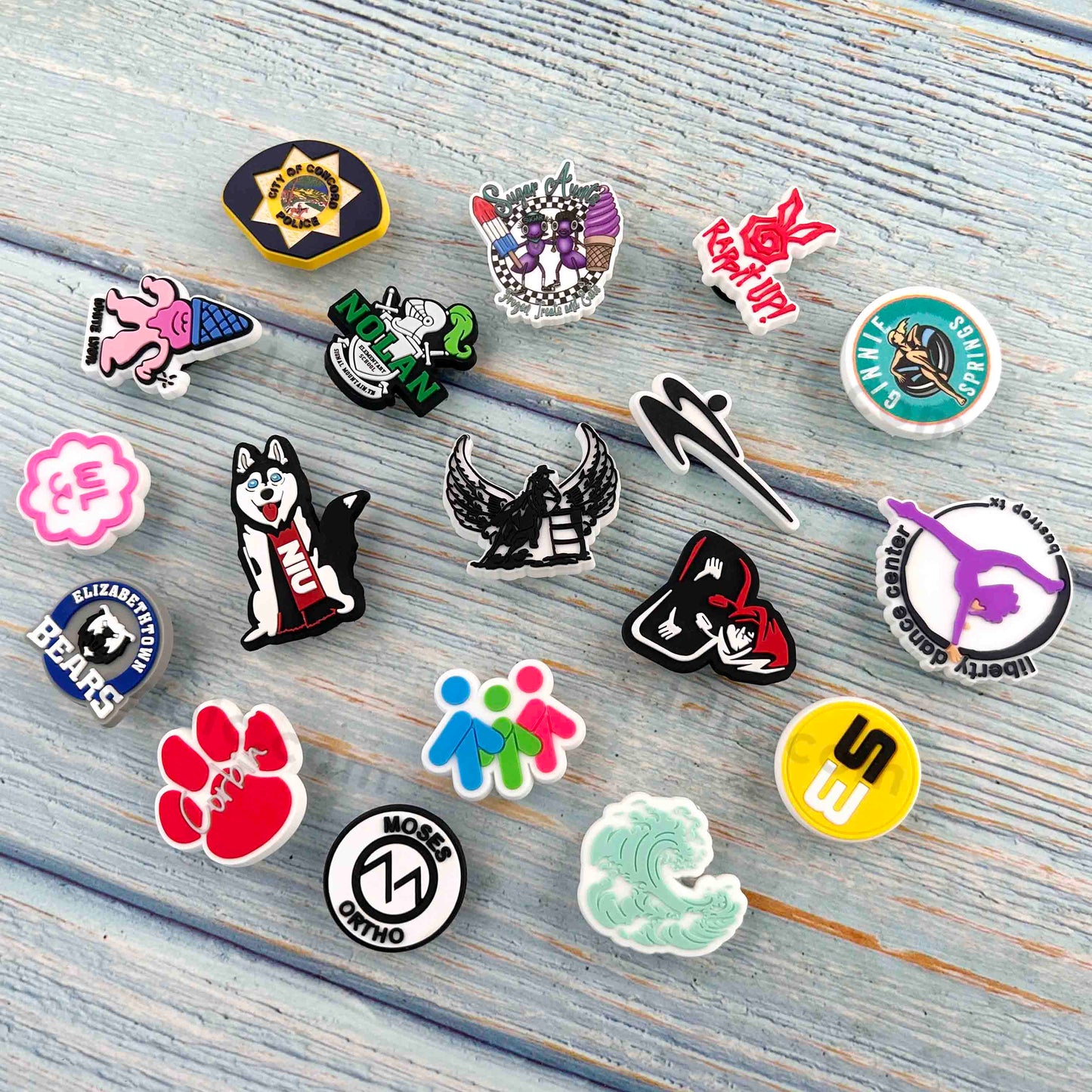 Custom Brand PVC Shoe Charms Soft Rubber Clog Charms for Business