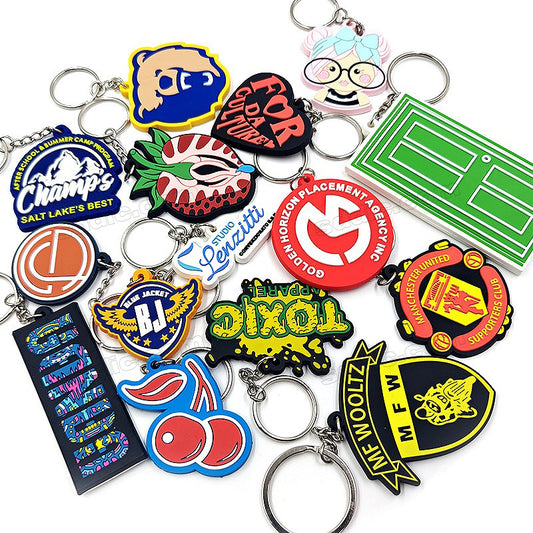 Custom 2D 3D Die Cut Rubber Soft Pvc Keychain with Business Logo