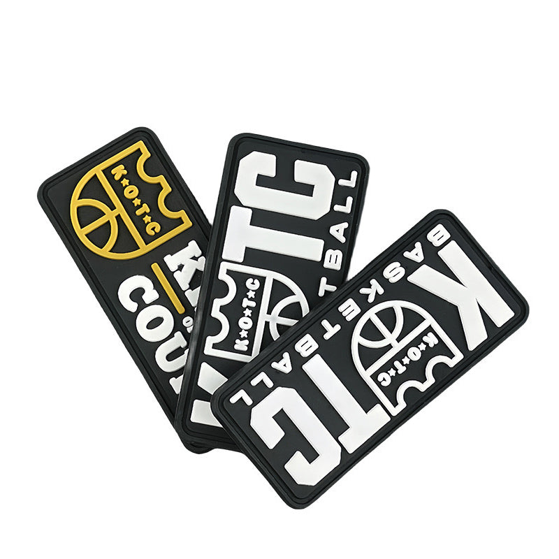 Custom Logo 2D 3D PVC Soft Rubber Patch Label Emblems For Garment