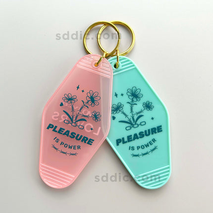 Bulk Custom Retro Hotel Motel Plastic Keychains with Brand Logo For Giveaways