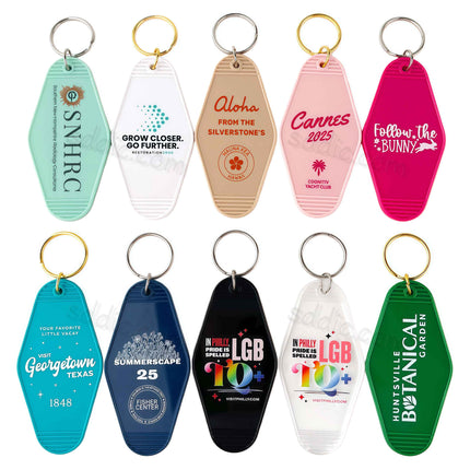 Custom Printed Vintage Motel Keychains | Promotional Gifts for Hotels & Motels