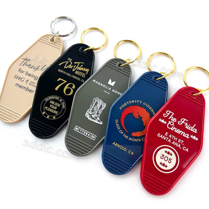 Custom Printed Vintage Motel Keychains | Promotional Gifts for Hotels & Motels