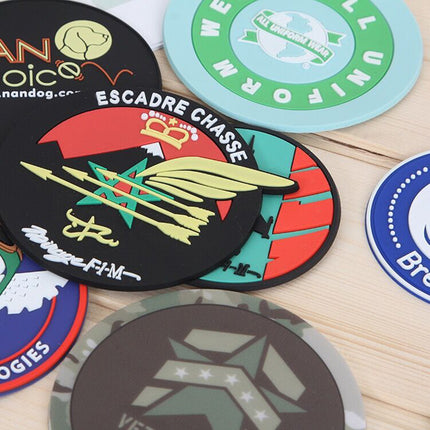 Bulk Soft PVC Debossed Coaster With Brand Logo Personalized Rubber Coasters