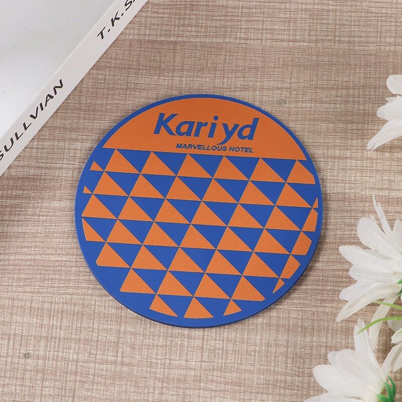 Custom Pvc Coasters Custom PVC Printed Coaster For Hotel Motel Promo – SDDIC
