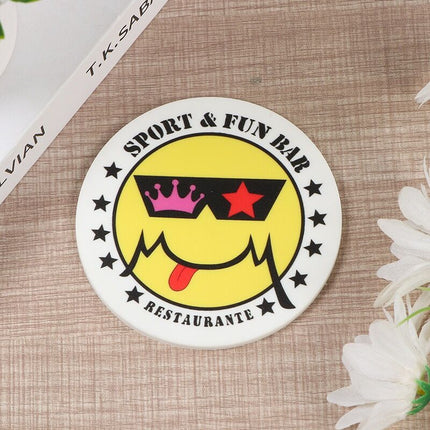 Custom PVC Printed Coaster For Hotel Motel Promo