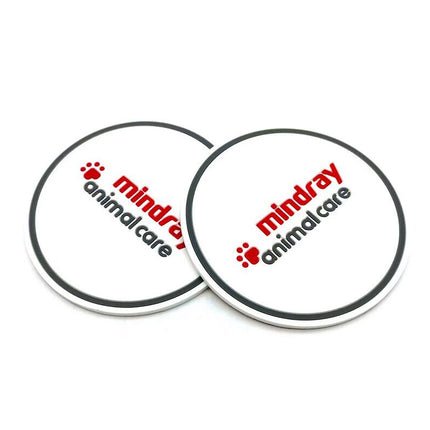Bulk Soft PVC Debossed Coaster With Brand Logo Personalized Rubber Coasters