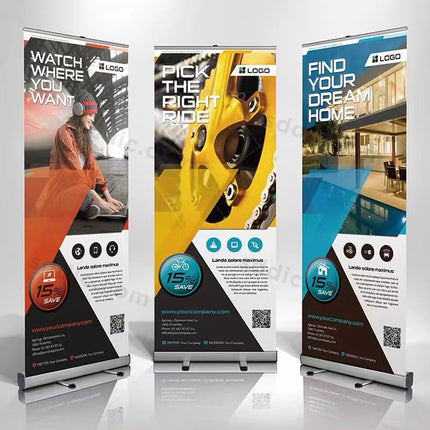 Custom Retractable Roll Up Banner Stands