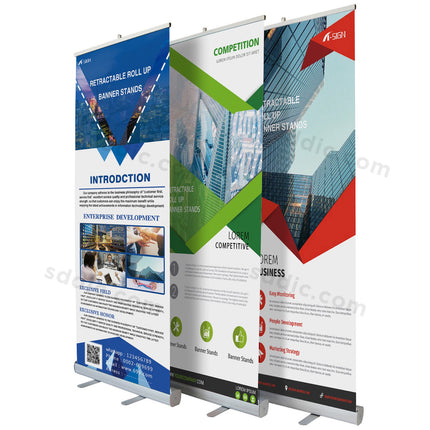 Custom Retractable Roll Up Banner Stands