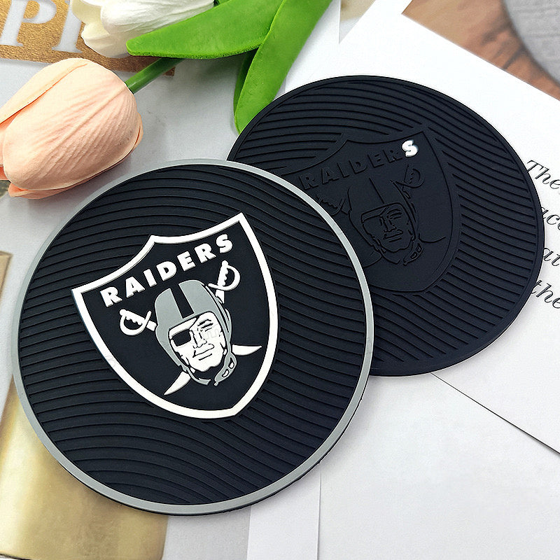 Bulk Soft PVC Debossed Coaster With Brand Logo Personalized Rubber Coasters