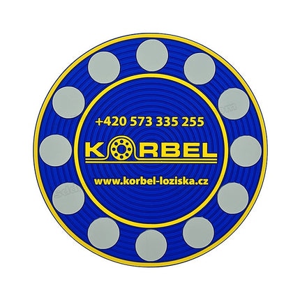 Custom Debossed Brand Logo PVC Rubber 2D Coaster For Bar and Giveaway