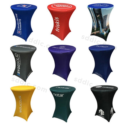 Custom Round Stretch Table Cover