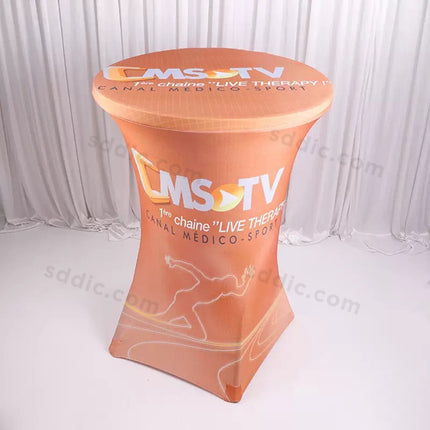 Custom Round Stretch Table Cover
