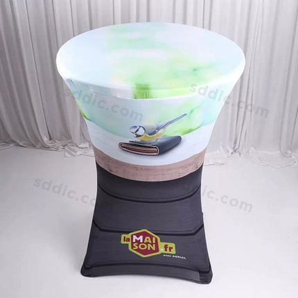 Custom Round Stretch Table Cover