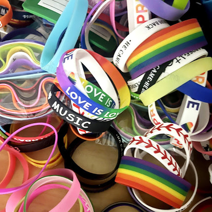 Custom Printed Silicone Wristbands & Rubber Bracelets for Events