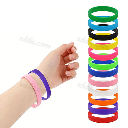 Custom Printed Silicone Wristbands & Rubber Bracelets for Events