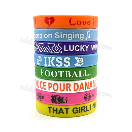 Custom Printed Silicone Wristbands & Rubber Bracelets for Events