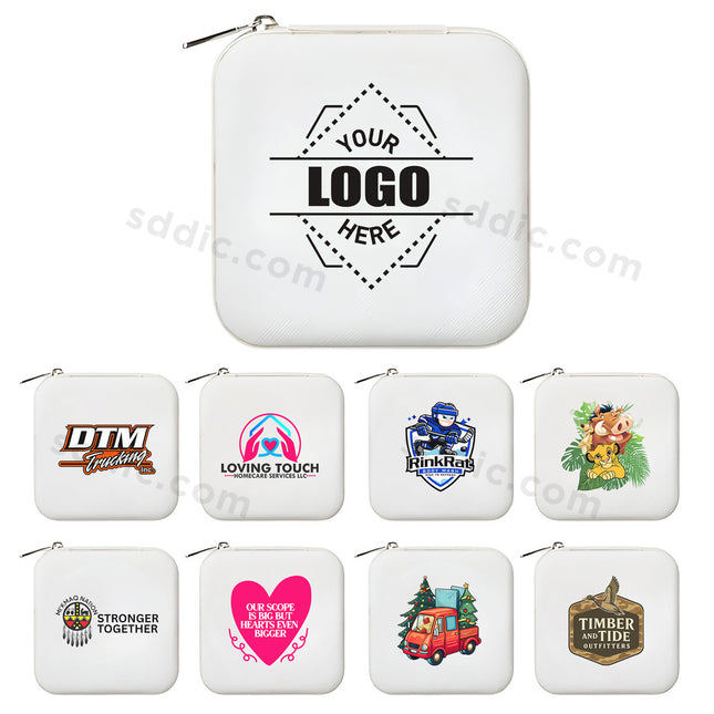 Custom Travel Jewelry Organizer Box PU Leather Storage Bag for Women