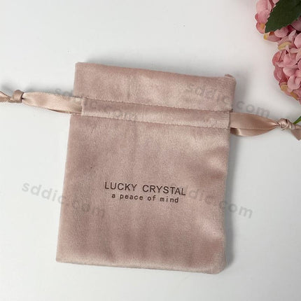 Custom Promotional Velvet Drawstring Pouch Jewelry Cosmetics Gift Bags