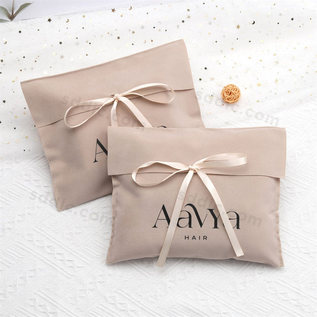 Custom Printed Velvet Makeup Perfume Pouch Luxury Envelope Gift Bag