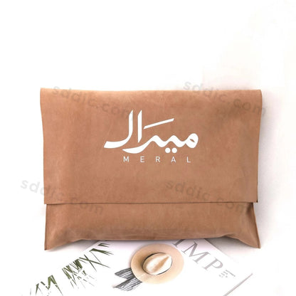 Custom Printed Velvet Envelope Dust Bag Packaging Pouch Cosmetic Bag