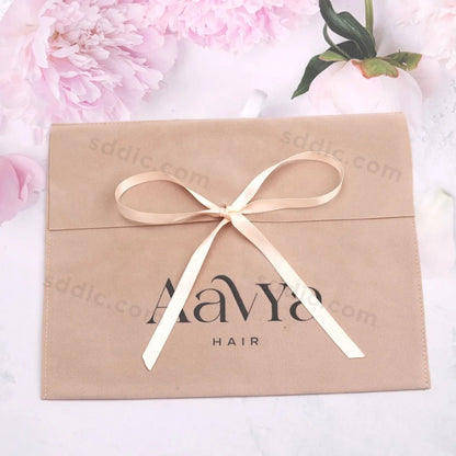 Custom Printed Velvet Makeup Perfume Pouch Luxury Envelope Gift Bag