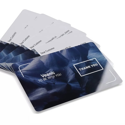 Custom Printed Plastic Cards After Sales Thank You Card for Business
