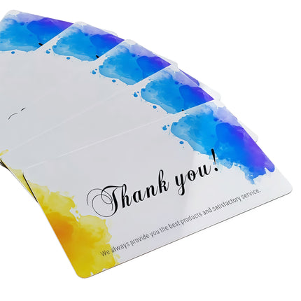 Custom Printed Plastic Cards After Sales Thank You Card for Business