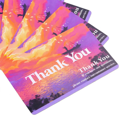 Custom Printed Plastic Cards After Sales Thank You Card for Business
