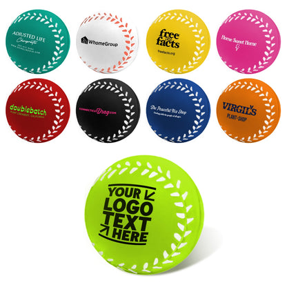 Personalized Brand Logo Baseball Stress Relievers Balls For Giveaways