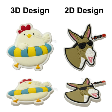 Custom Promotional Soft PVC Rubber Clog Shoe Charms with Your Logo