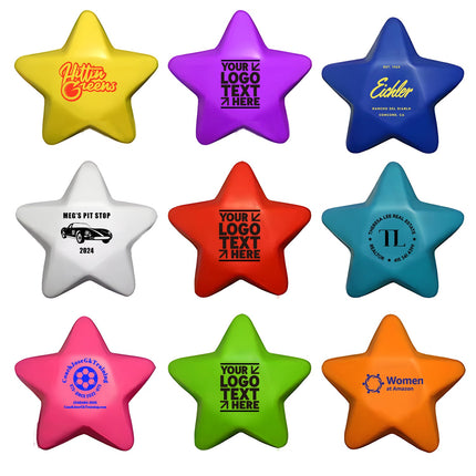 Wholesale Custom Star Shape Pu Foam Stress Reliever Ball With Your Logo