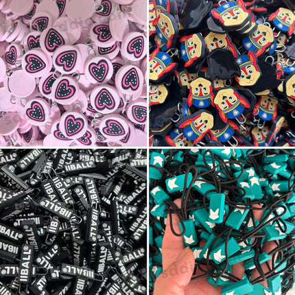 Custom PVC Zipper Pull Rubber Zipper Puller Tab For Bag & Clothing